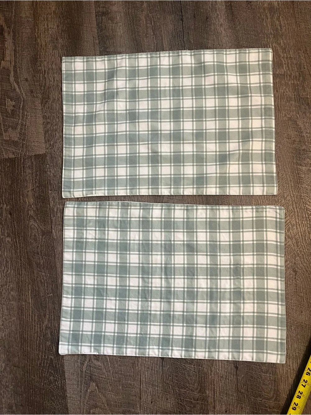 2 pc. Set White Pumpkin Placemat Neutral Fall Table Décor Reversible